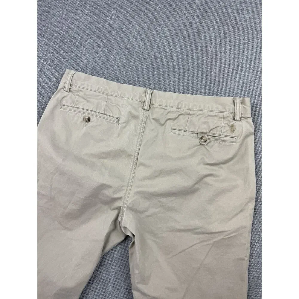 Polo Ralph Lauren Slim Stretch Chino Pants Men’s 36x30 Beige Cotton Blend
